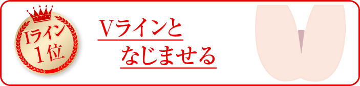 Vラインとなじませる